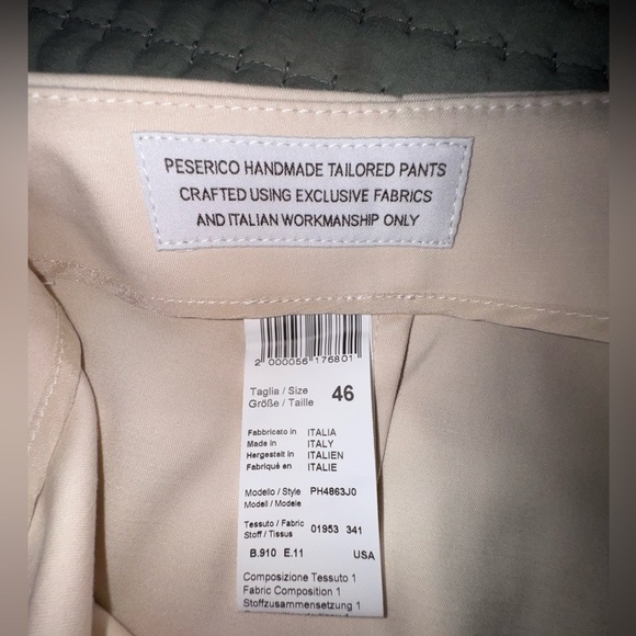 Peserico Cotton and viscose cigarette trousers. Size IT 46/US est. 12. EUC - Picture 10 of 15